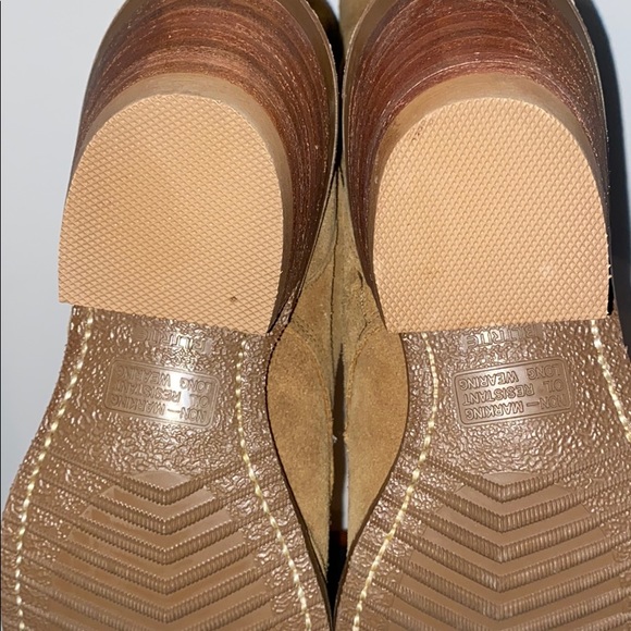 Unisex Camel Suede Mid Calf - Picture 9 of 9